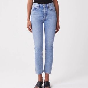 Riley High Rise Straight Crop in Renewal